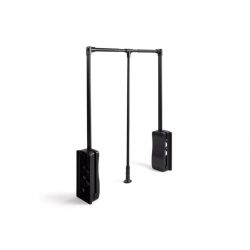 Sklopná šatní tyč na ramínka ATM, černá