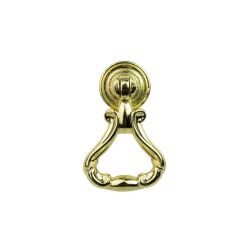 knopka Curious, zlatá lesklá