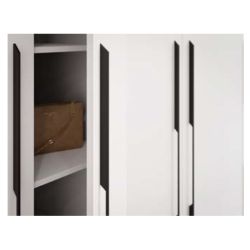 dlouhé madlo Anda, černá matná