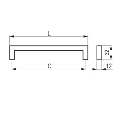 madlo Marina, černá matná