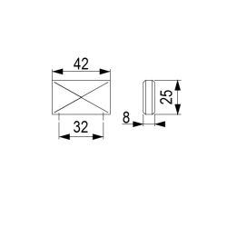 knopka  Envel, tmavá zlatá broušená