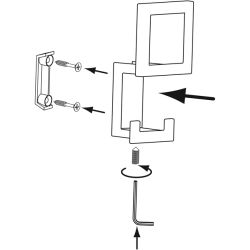 věšák Marell 2434, nikl jemně broušený ZN21 