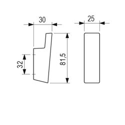 věšák Xin, dub surový