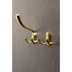 věšák Lugo, zlatá lesklá