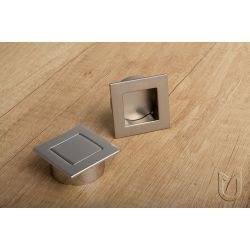 zápustná úchytka Panel F, broušený nikl