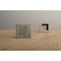 zápustná úchytka Panel F, broušený nikl