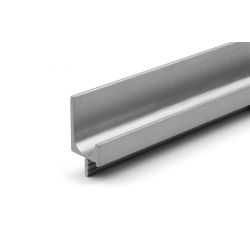 Hliníkový narážecí profil Juvio L, eloxovaný hliník