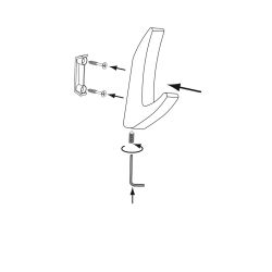 věšák Glen 2433, lesklý chrom ZN1