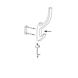 věšák Glen XL 2432, lesklý chrom ZN1