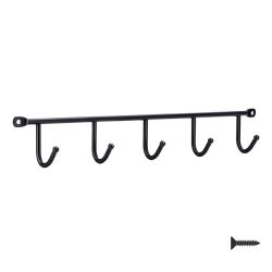 věšák Aliga 2081, černá matná PB12