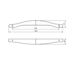 madlo Erica 2356, lesklý chrom ZN1