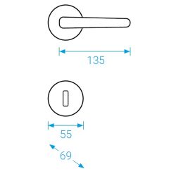 klika PAOLA R - nerez