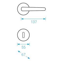 klika PLAZA R - nerez