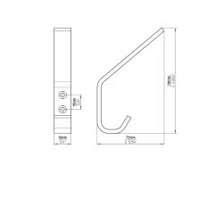 věšák Timothy XL 2313, černá matná PB12