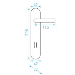 klika MONET - stříbrný elox