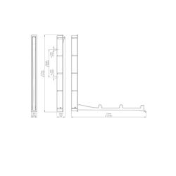 zápustný věšák Luke XL 2227, nikl jemně broušený ZN21
