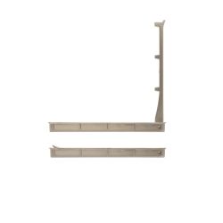 zápustný věšák Luke XL 2227, nikl jemně broušený ZN21