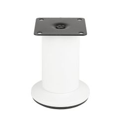 Nábytková nožička FS001, Ø50 mm, bílá lesklá