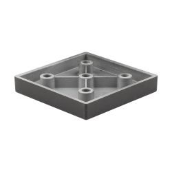 Nábytková nožička FP006, 60x60 mm, černá matná