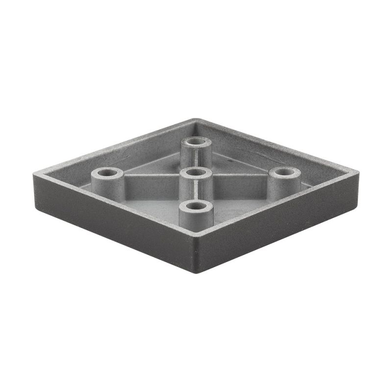 Nábytková nožička FP006, 60x60 mm, černá matná