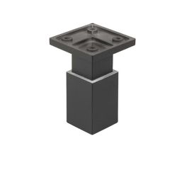 Nábytková nožička FP003, 33x33 mm, černá matná