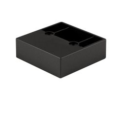 Nábytková nožička FP004, 60x60x20 mm, černá matná