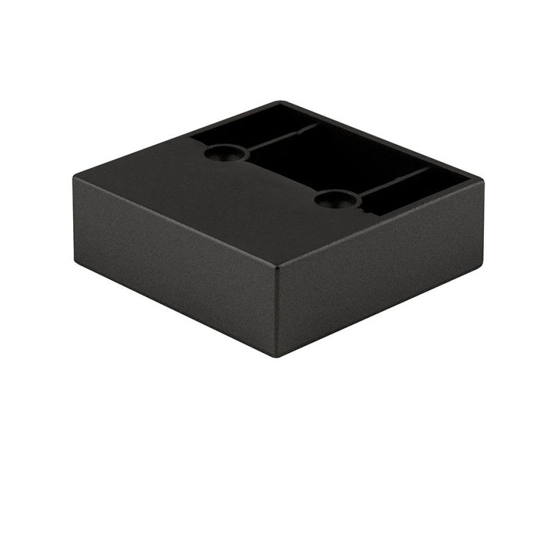 Nábytková nožička FP004, 60x60x20 mm, černá matná
