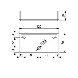Nábytková nožička FP001, černá matná