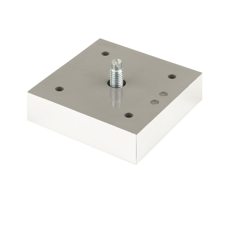 Nábytková nožička FP002, 75x75 mm, lesklý chrom