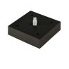 Nábytková nožička FP002, 75x75 mm, černá matná