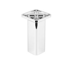 Nábytková nožička FP005, 38x38 mm, lesklý chrom