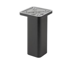 Nábytková nožička FP005, 38x38 mm, černá matná