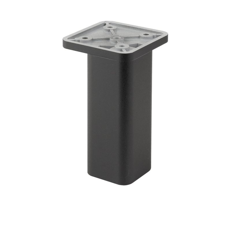 Nábytková nožička FP005, 38x38 mm, černá matná