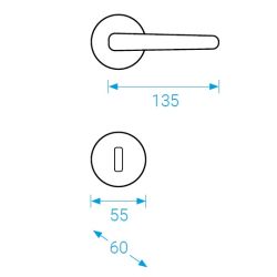 klika ELEMENT R - matný chrom