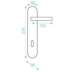 klika IKARUS - leštěná mosaz