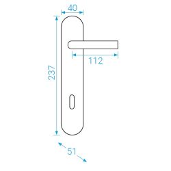 klika MILENA - satin nikl