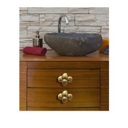 knopek Stone, starozlatá