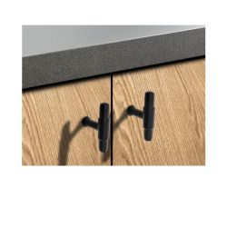 knopek Torus, černá matná