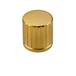 knopek Grooves M, zlatá broušená