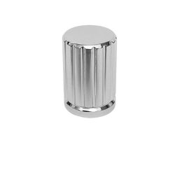 knopek Grooves S, lesklý chrom