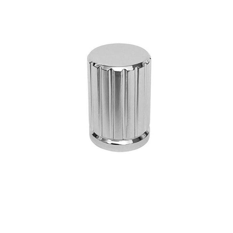 knopek Grooves S, lesklý chrom