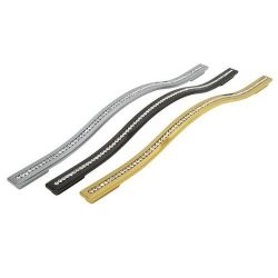 úchytka Esedra L s krystaly, pozlacená