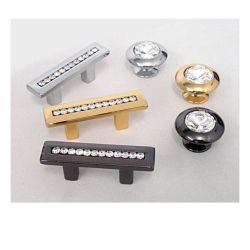 úchytka Esedra S s krystaly, lesklý chrom