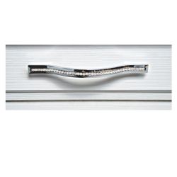 úchytka Esedra L s krystaly, lesklý chrom