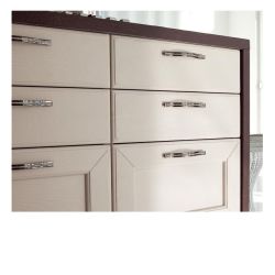 úchytka Esedra L s krystaly, černý lesklý nikl