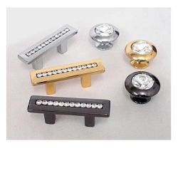 knopek Dioniso S s krystalem, pozlacený