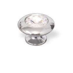 knopek Dioniso M s krystalem, lesklý chrom