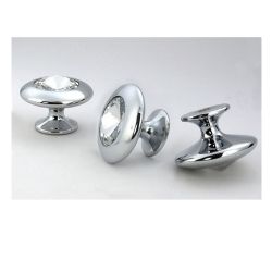 knopek Dioniso M s krystalem, lesklý chrom