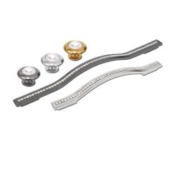 knopek Dioniso M s krystalem, lesklý chrom