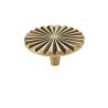 knopek Sole M, starozlatá